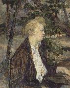 Henri de toulouse-lautrec Woman Seated in a Garden Germany oil painting artist